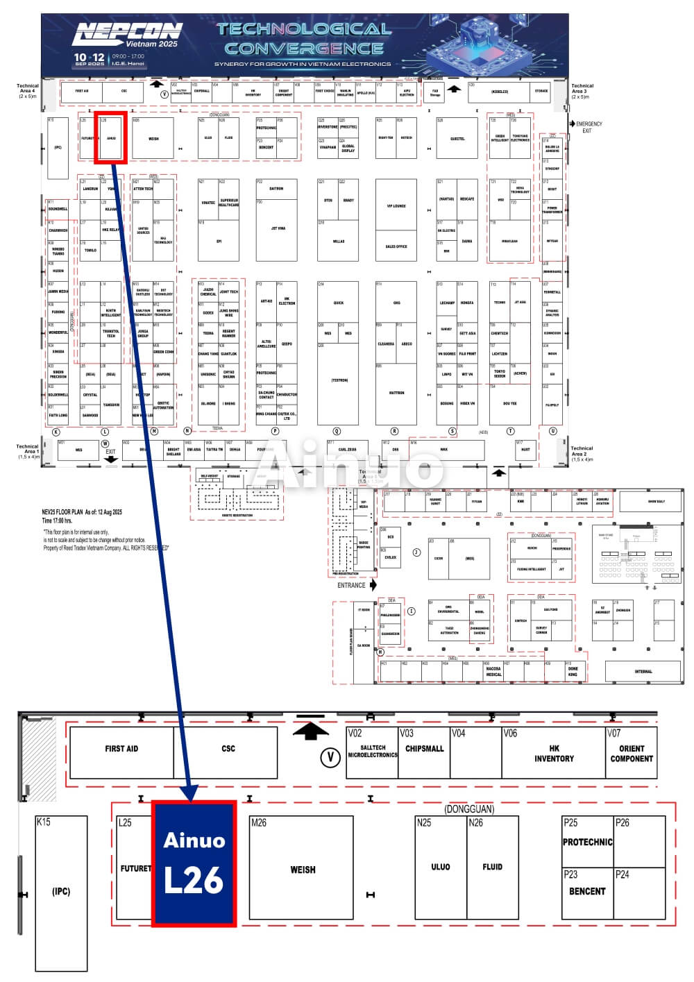 Ainuo's Booth NO. & Location